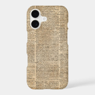 Vintage Book Page Design iPhone 7, Barely There