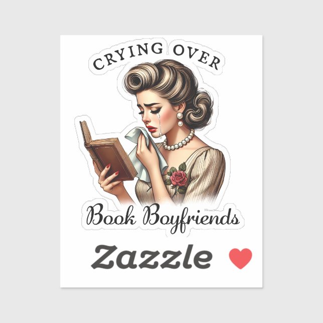 Vintage Bookish Retro Sticker (Sheet)