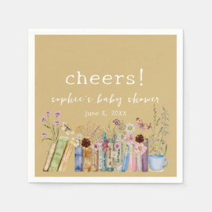 Vintage Books A New Chapter Baby Shower Napkin