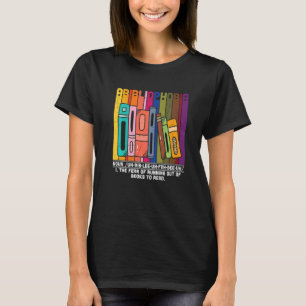 Vintage Books Abibliophobia Definition Bookworm Re T-Shirt