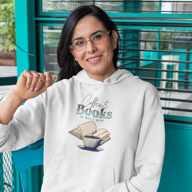 Vintage Books and Coffee | Thinking About You Hoodie (Creator Uploaded)