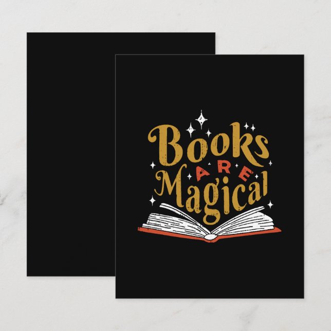 Vintage Books Are Magical Enclosure Card (Front/Back)