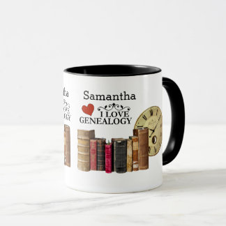 Vintage Books Genealogy Mug