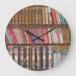 Vintage Books Large Clock