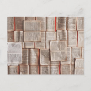Vintage Books Postcard
