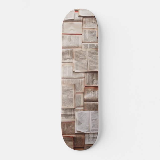 Vintage Books Skateboard (Front)