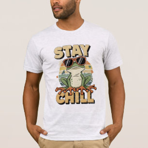 Vintage Bootleg Frog Retro Stay Chill Aesthetic  T-Shirt