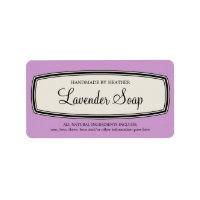 Vintage Border Handmade Soap Label Template