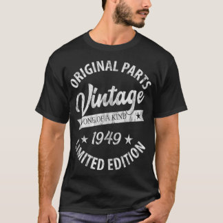 Vintage Born in 1949 Retro Classic Birthday Gift T T-Shirt