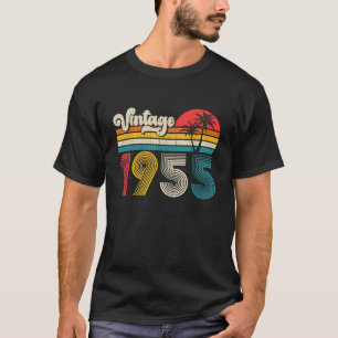 Vintage Born In 1955 Retro 70th Birthday Gifts 70 T-Shirt