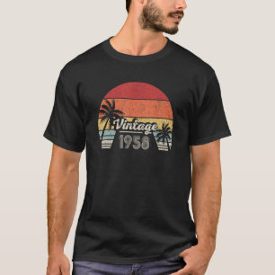 Vintage Born In 1958  64th Birthday  64 Years Old  T-Shirt