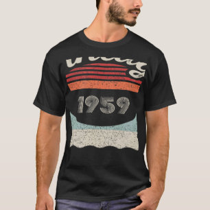 Vintage Born In 1959  63rd Birthday  63 Years Old T-Shirt