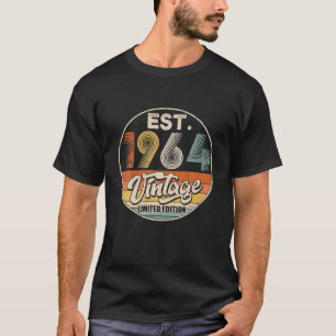 Vintage Born In 1964 Birthday Year Party Wedding T-Shirt