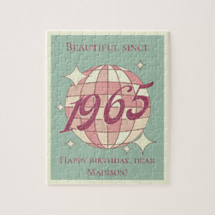 Vintage born in 1965 59th 60th birthday jigsaw puzzle
