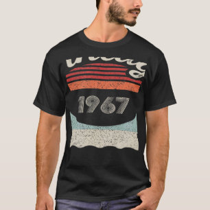 Vintage Born In 1967 55th Birthday 55 Years Old T-Shirt