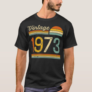 Vintage Born in 1973 Retro Birthday  T-Shirt