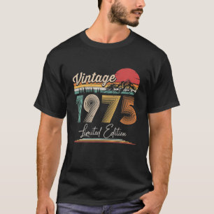 Vintage Born In 1975 Birthday Year Party Wedding T-Shirt