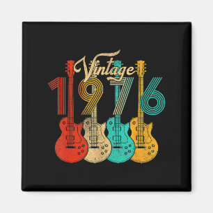 Vintage Born In 1976 50th Birthday 50 Years Old Gu Magnet