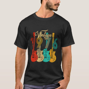 Vintage Born In 1976 50th Birthday 50 Years Old Gu T-Shirt
