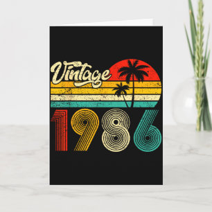 Vintage Born In 1986 Funny 40th Birthday 40 Years Card