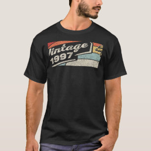 Vintage Born In 1997 25th Birthday 25 Years Old T-Shirt