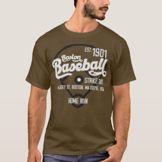 Vintage Boston Baseball Est 1901 Baseball Fan T-Shirt