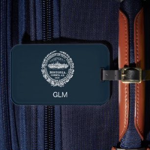 Vintage Boston City Seal Custom Luggage Tag