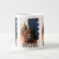 Vintage Boston, Massachusetts Paul Revere's Ride