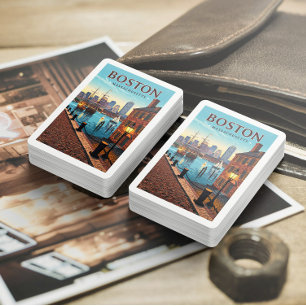 Vintage Boston Massachusetts Playing Cards