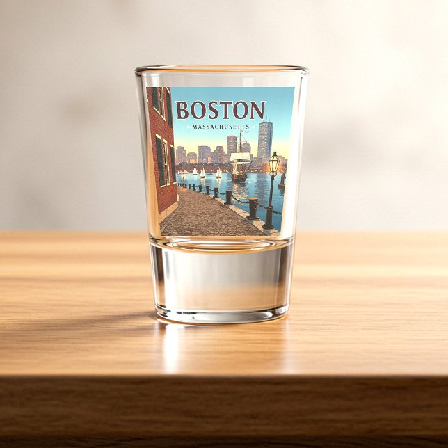 Vintage Boston Massachusetts Shot Glass (Creator Uploaded)