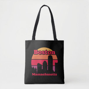 Vintage Boston Massachusetts Tote Bag