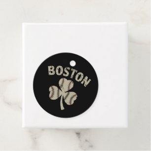 Vintage Boston St Patrick's Day Irish Shamrock Favour Tags