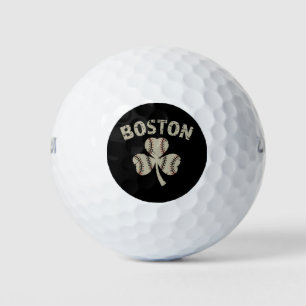 Vintage Boston St Patrick's Day Irish Shamrock Golf Balls