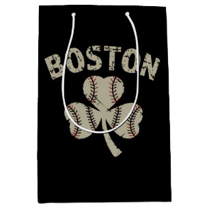 Vintage Boston St Patrick's Day Irish Shamrock Medium Gift Bag