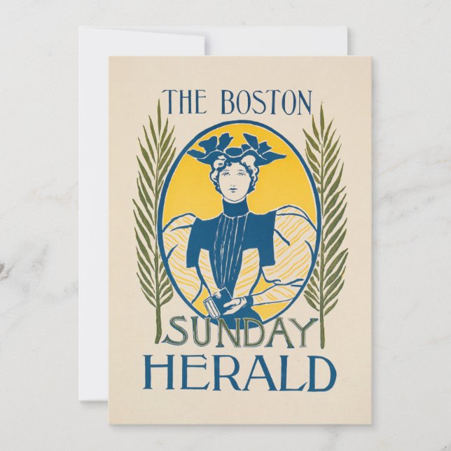 Vintage Boston Sunday Herald (Front)