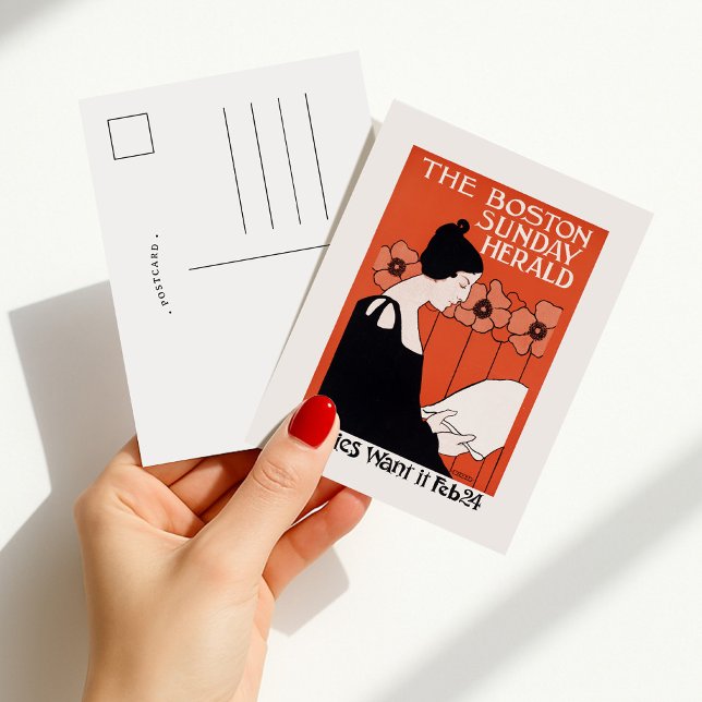 Vintage Boston Sunday Herald Postcard (Creator Uploaded)