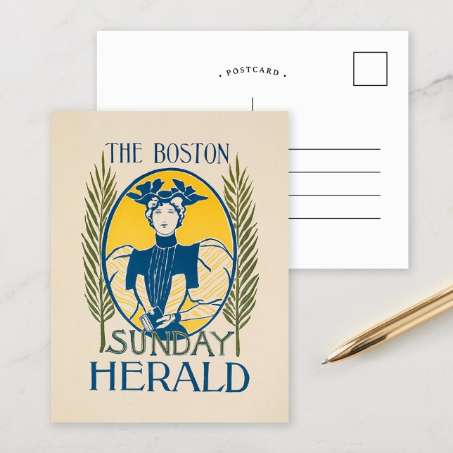 Vintage Boston Sunday Herald Postcard (Creator Uploaded)