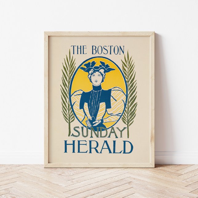 Vintage Boston Sunday Herald Poster (Creator Uploaded)