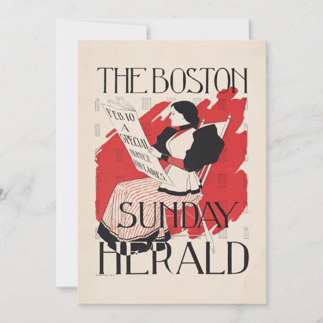 Vintage Boston Sunday Herald Women's Edition (Front)