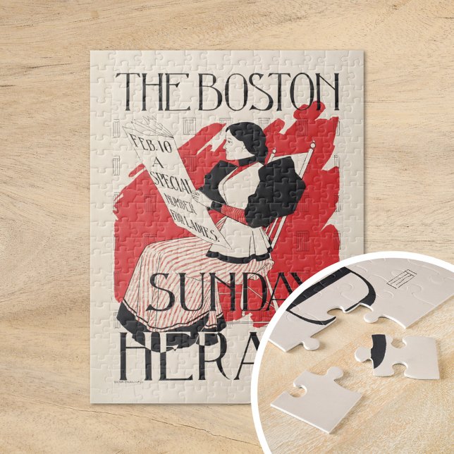 Vintage Boston Sunday Herald Women's Edition Jigsaw Puzzle (Creator Uploaded)