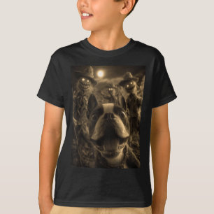 Vintage Boston Terrier Selfie Soky Ecrows Hallowee T-Shirt