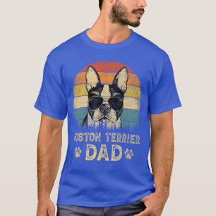 Vintage Bostonerrier Dad Dog Lovers Fathers Dayee T-Shirt