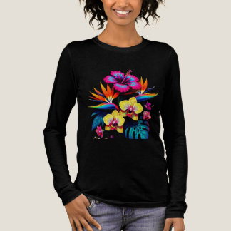 Vintage Botanical All-Over Pattern T-Shirt Tri-Blend Shirt