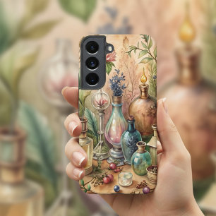 Vintage Botanical Apothecary Bottles Samsung Galaxy Case