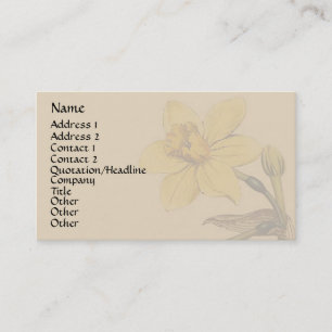 Vintage Botanical Art Business Card
