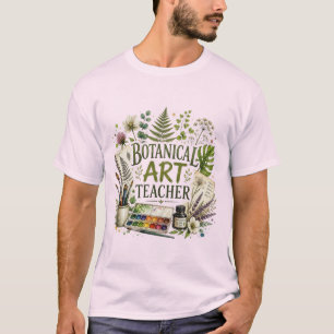 Vintage Botanical Art Teacher T-Shirt