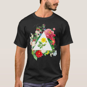 Vintage Botanical Beautiful Floral Flower Power Pr T-Shirt