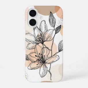 Vintage Botanical Boho Minimalist Aesthetic Plant iPhone 16 Case