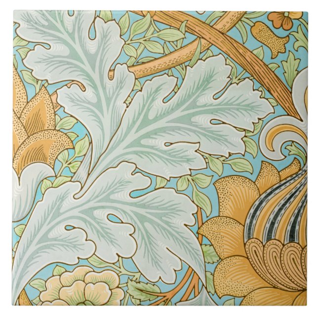Vintage Botanical Ceramic Tile (Front)