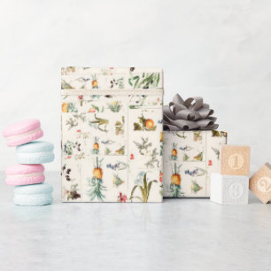 Vintage Botanical Collage  Wrapping Paper